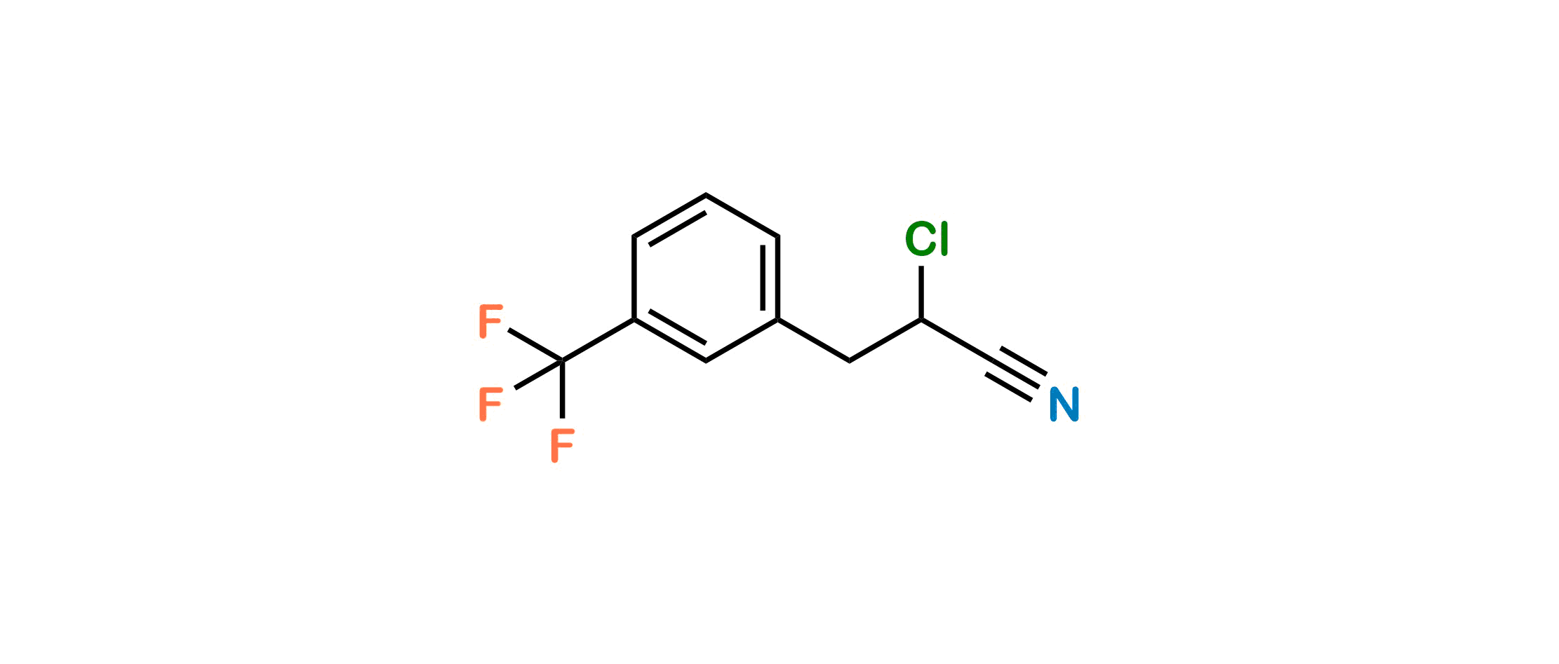 2-Chloro-3-(3-(trifluoromethyl)phenyl)propanenitrile