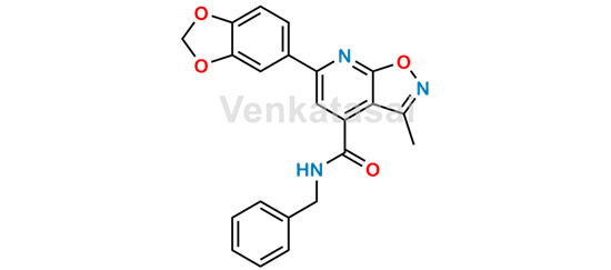 Picture of 6-(benzo[d][1,3]dioxol-5-yl)-N-benzyl-3-methylisoxazolo[5,4-b]pyridine-4-carboxamide