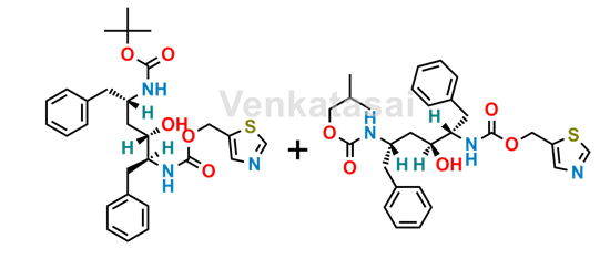 Picture of Ritonavir Impurity J + K (Mixture of Boc-Amino Alcohol and Isobutoxy Carbonyl Amino Alcohol