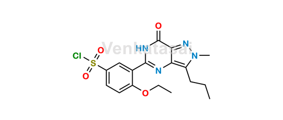 Picture of Demethylpiperazinyl Iso Sildenafil Sulfonyl Chloride