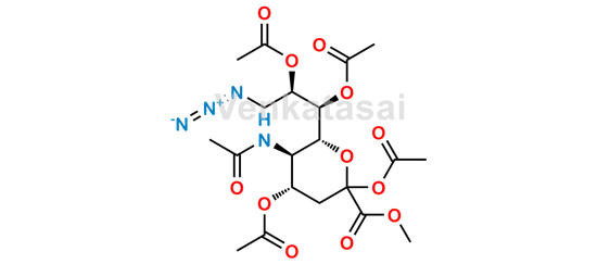 Picture of 2,4,7,8-Tetra-O-acetyl-9-azido-9-deoxy-N-acetylneuraminic acid methyl ester