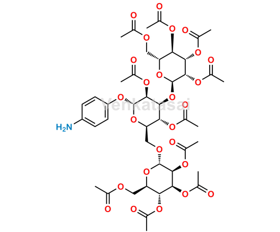 Picture of 4-Aminophenyl 3,6-di-O-(α-D-mannopyranosyl)-α-D-mannopyranoside decaacetate