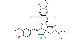 Picture of 4-(N,N-Diethylaminocarbonyl)methyl-4,4'4,''-Trimethylcurcumin-D3