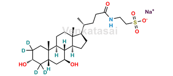 Picture of Tauroursodeoxycholic Acid-D4 Sodium
