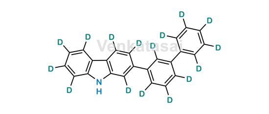 Picture of 2-([1,1'-biphenyl]-3-yl-d9)-9H-carbazole-1,3,4,5,6,7,8-d7