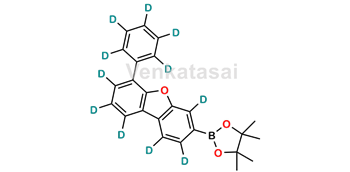 Picture of 4,4,5,5-tetramethyl-2-(6-(phenyl-d5)dibenzo[b,d]furan-3-yl-1,2,4,7,8,9-d6)-1,3,2-dioxaborolane