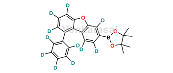 Picture of 4,4,5,5-tetramethyl-2-(9-(phenyl-d5)dibenzo[b,d]furan-3-yl-1,2,4,6,7,8-d6)-1,3,2-dioxaborolane