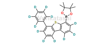 Picture of 4,4,5,5-tetramethyl-2-(6-(phenyl-d5)dibenzo[b,d]thiophen-4-yl-1,2,3,7,8,9-d6)-1,3,2-dioxaborolane