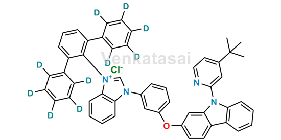 Picture of 3-([1,1':3',1''-terphenyl]-2'-yl-2,2'',3,3'',4,4'',5,5'',6,6''-d10)-1-(3-((9-(4-(tert-butyl)pyridin-2-yl)-9H-carbazol-2-yl)oxy)phenyl)-1H-benzo[d]imidazol-3-ium