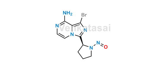 Picture of (S)-1-bromo-3-(1-nitrosopyrrolidin-2-yl)imidazo[1,5-a]pyrazin-8-amine