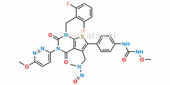 Picture of N-Desmethyl N-Nitroso Relugolix impurity