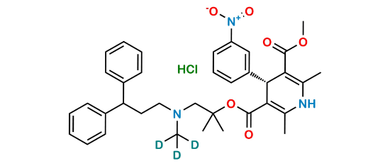 Picture of (R)-Lercanidipine-D3 Hydrochloride Picture of (R)-Lercanidipine-D3 Hydrochloride