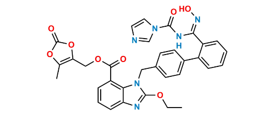 Picture of Azilsartan Imidazole Carbonyl Dioxolene Ester