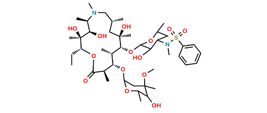 Picture of 3’-N-Demethyl-3’-N- (phenylsulfonyl) azithromycin