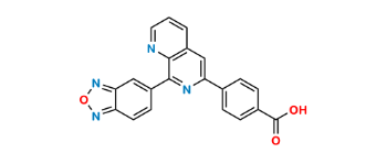Picture of RO-4582640 (4-(8-Benzo[1,2,5]oxadiazol-5-yl-[1,7]naphthyridin-6-yl)-benzoic acid)