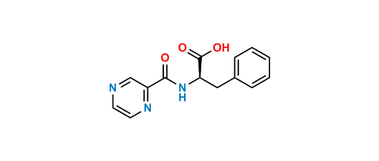 Picture of N-(2-pyraziny| carbony|)-D-phenylalanine
