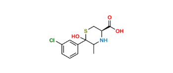 Picture of Bupropion Impurity ((3R,5RS,6RS)-6-(3-Chlorophenyl)-6-Hydroxy-5-Methyl-3-Thiomorpholine Carboxylic Acid)