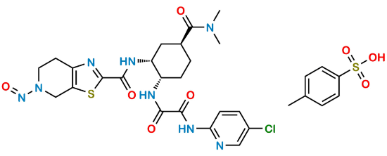 Picture of N-Nitroso Edoxaban Desmethyl Impurity (tosylate)