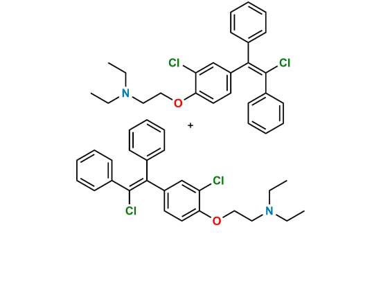 Picture of 2-Chloroclomiphene Mixture of  E & Z Isomer