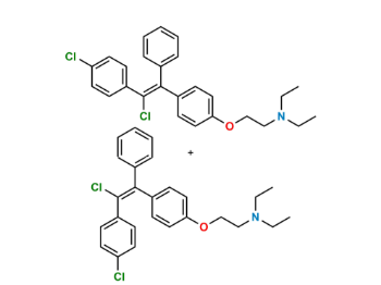 Picture of 4-Chloroclomiphene Mixture of  E & Z Isomer