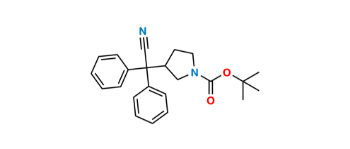 Picture of Darifenacin Cyano t-BOC Impurity