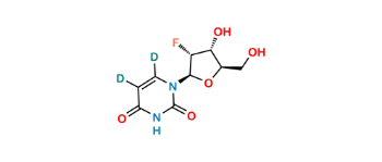 Picture of 2′-Fluoro-2'-deoxyuridine-5,6-d2