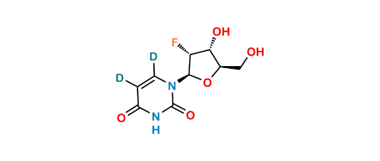 Picture of 2′-Fluoro-2'-deoxyuridine-5,6-d2