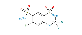 Picture of Hydrochlorothiazide 15N2,13CD2