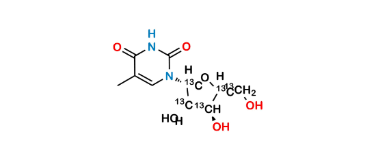 Picture of 5-Methyluridine-1',2',3',4',5'-13C5
