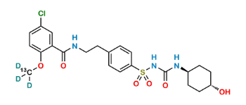 Picture of rac trans-4-Hydroxy Glyburide-13C,d3