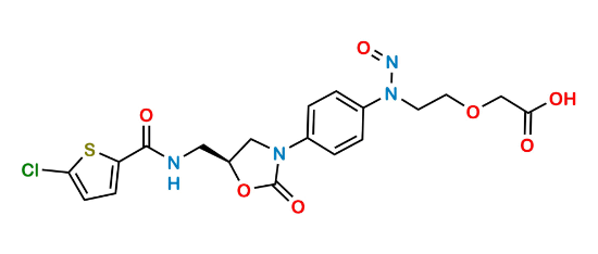 Picture of N-Nitroso Rivaroxaban Open-Ring Acid Impurity