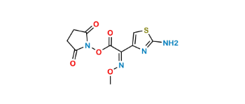Picture of 2,5-Dioxo-1-pyrrolidinyl (αZ)-2-amino-α-(methoxyimino)-4-thiazoleacetate 