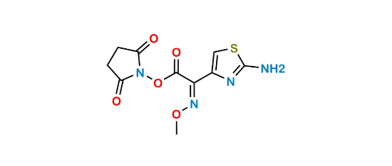 Picture of 2,5-Dioxo-1-pyrrolidinyl (αZ)-2-amino-α-(methoxyimino)-4-thiazoleacetate 