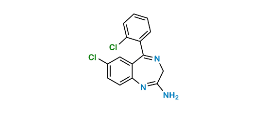 Picture of 7-Chloro-5-(2-chlorophenyl)-3H-1,4-benzodiazepin-2-amine