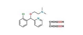 Picture of 2-((2-chlorophenyl)(pyridin-2-yl)methoxy)-N,N-dimethylethanamine but-2-enedioate