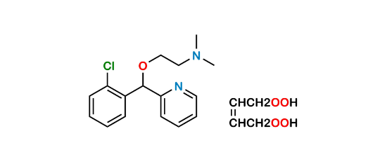 Picture of 2-((2-chlorophenyl)(pyridin-2-yl)methoxy)-N,N-dimethylethanamine but-2-enedioate