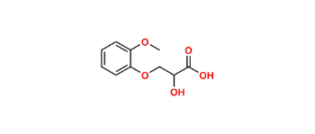 Picture of beta-(2-methoxyphenoxy)lactic acid