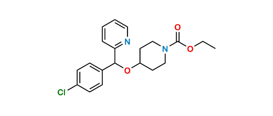 Picture of Ethyl 4-((4-chlorophenyl)(pyridin-2-yl)methoxy)piperidine-1-carboxylate