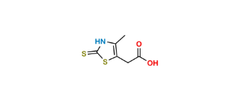 Picture of 2-Mercapto-4-methyl-5-thiazoleacetic acid 