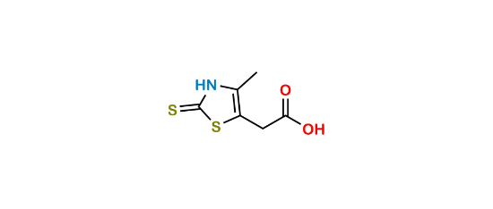 Picture of 2-Mercapto-4-methyl-5-thiazoleacetic acid 