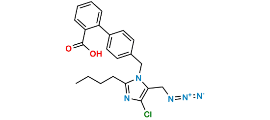 Picture of 4'-((5-(Azidomethyl)-2-butyl-4-chloro-1H-imidazol-1-yl)methyl)-[1,1'-biphenyl]-2-carboxylic Acid
