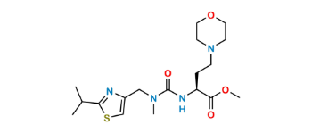 Picture of methyl (S)-2-(3-((2-isopropylthiazol-4-yl)methyl)-3-methylureido)-4-morpholinobutanoate
