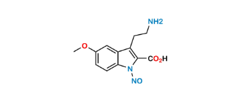 Picture of 3-(2-aminoethyl)-5-methoxy-1-nitroso-1H-indole-2-carboxylic acid
