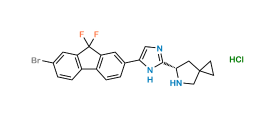 Picture of (S)-6-(5-(7-bromo-9,9-difluoro-9H-fluoren-2-yl)-1H-imidazol-2-yl)-5-azaspiro[2.4]heptane hydrochloride