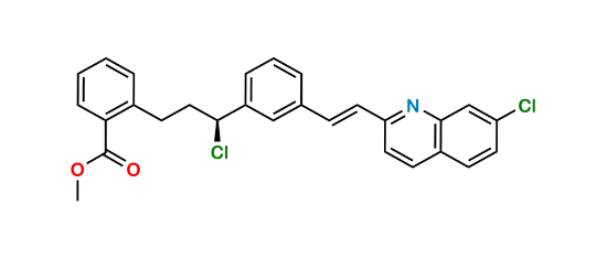 Picture of Methyl 2-[(3S)-3-chloro-3-[3-[(1E)-2-(7-chloro-2-quinolinyl)ethenyl]phenyl]propyl]benzoate