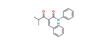 Picture of 2-Benzylidene-4-methyl-3-oxo-N-phenylpentanamide;