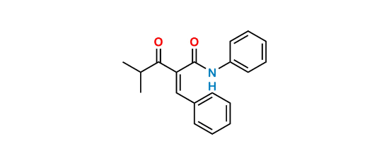 Picture of 2-Benzylidene-4-methyl-3-oxo-N-phenylpentanamide;