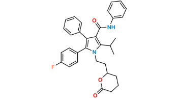 Picture of 5-(4-fluorophenyl)-1-(2-(tetrahydro-6-oxo-2H-pyran-2-yl)ethyl)-2-isopropyl-N,4-diphenyl-1H-pyrrole-3-carboxamide