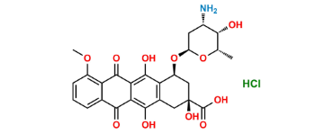 Picture of 9-Carboxy Doxorubicin Impurity 