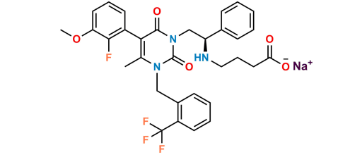 Picture of Elagolix 2-trifluoromethyl Desfluoro Impurity